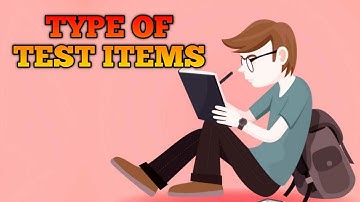 Types of Test Items