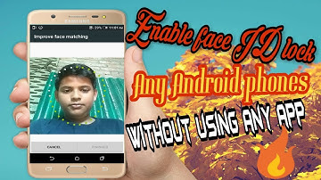Face unlock feature in any Android phone without any app