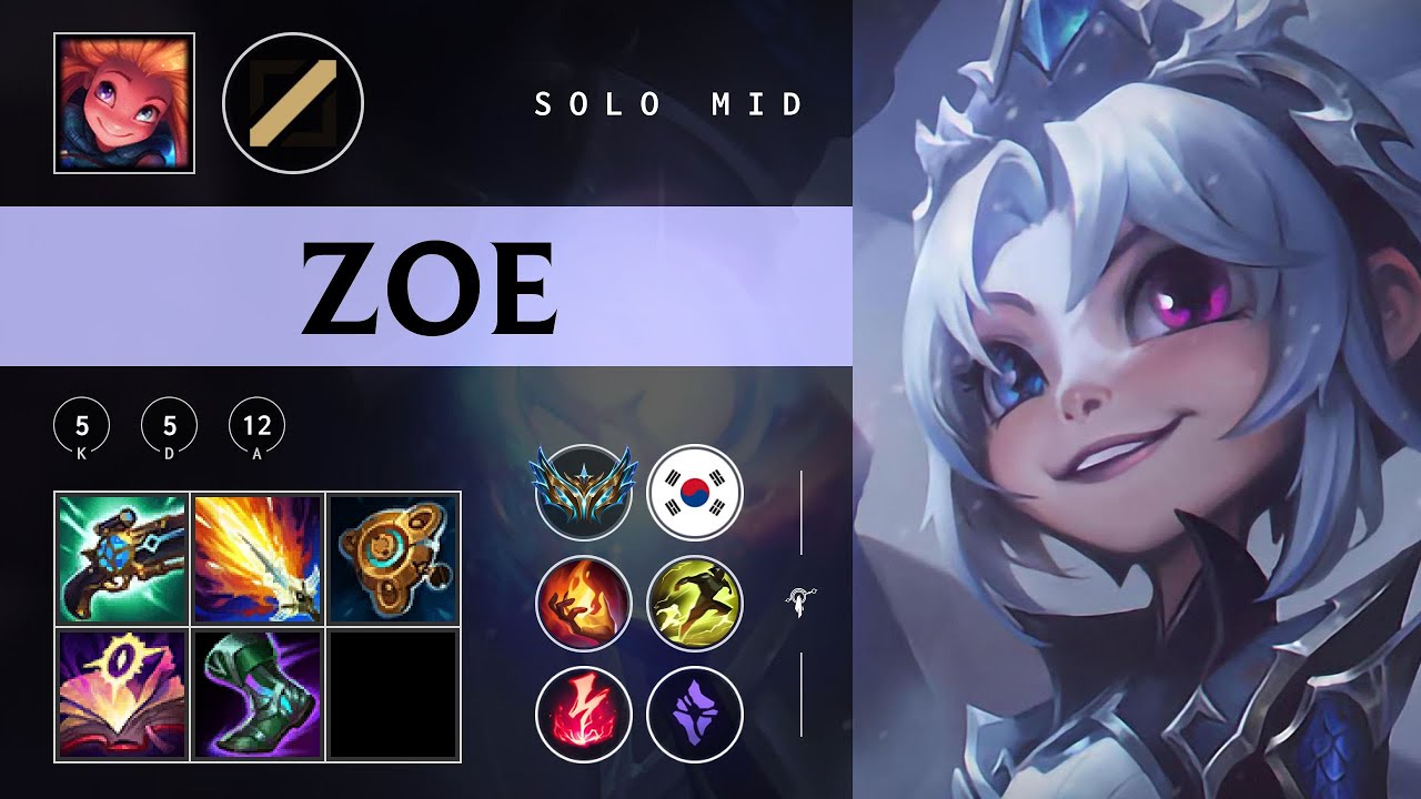 Zoe Mid vs Twisted Fate - KR Challenger Patch 25.23