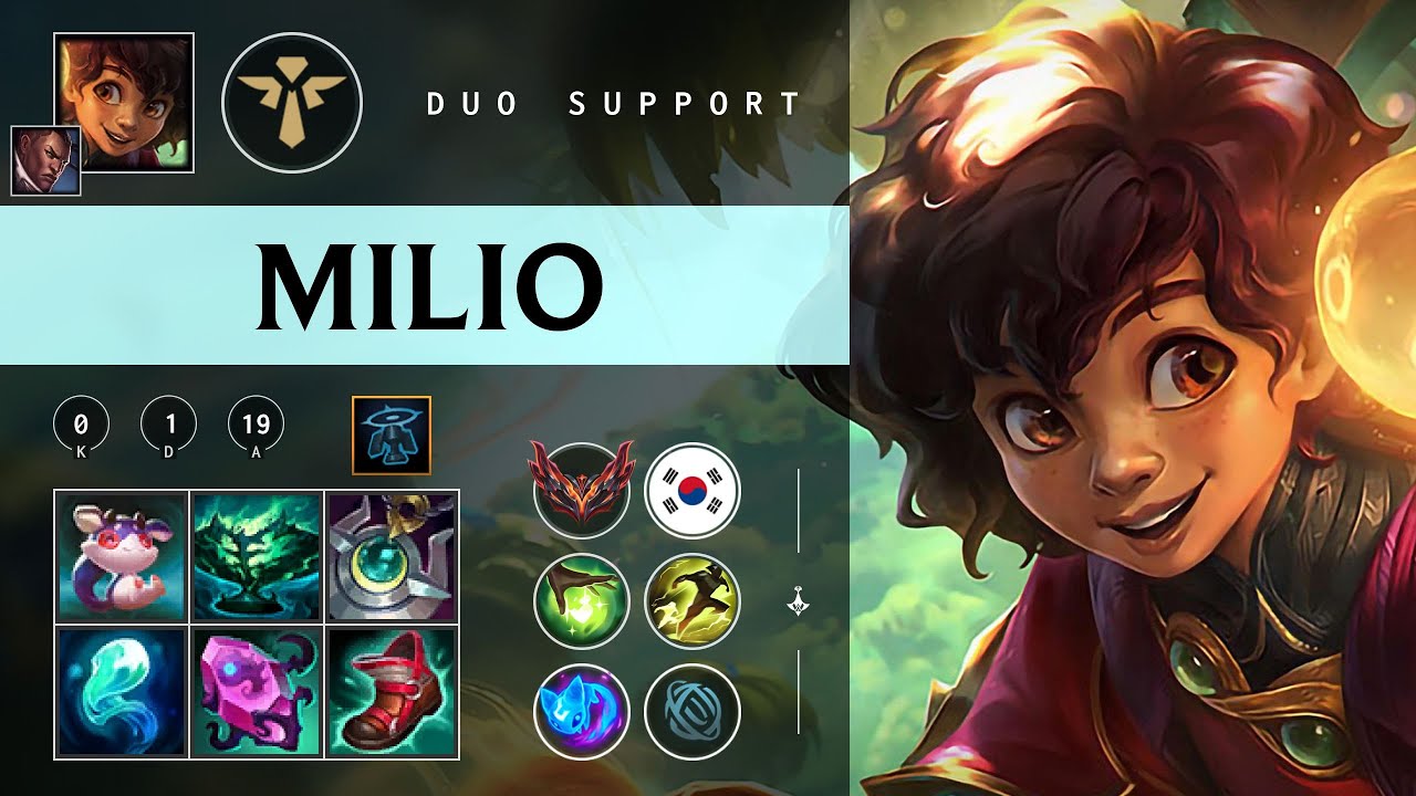 Milio Support vs Poppy - KR Grandmaster Patch 26.01
