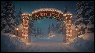 🎅 A Magical North Pole Tour ❄️ Joyful Christmas Music | Santa’s Workshop & Winter Village Ambience