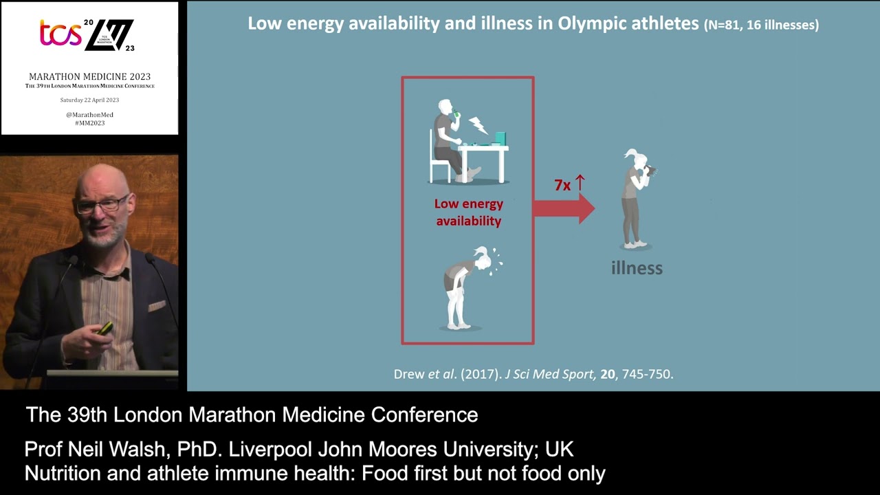 Prof Neil Walsh PhD: Nutrition and athlete immune health: Food first but not food only