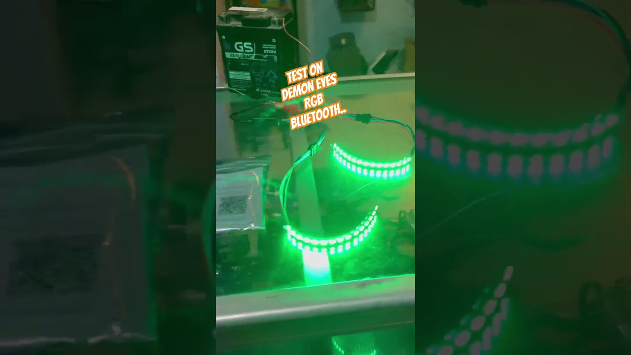 Test on demon eyes rgb-bluetooth 