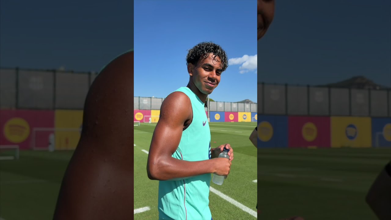 Duelo de miradas con Lamine Yamal
