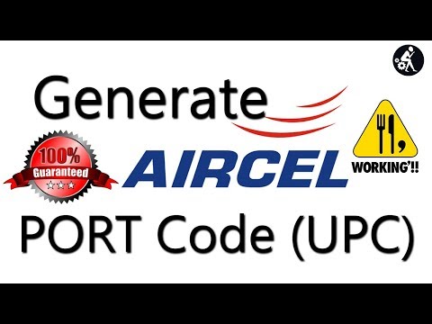 Generate Aircel Port Code (UPC) - 100% Working