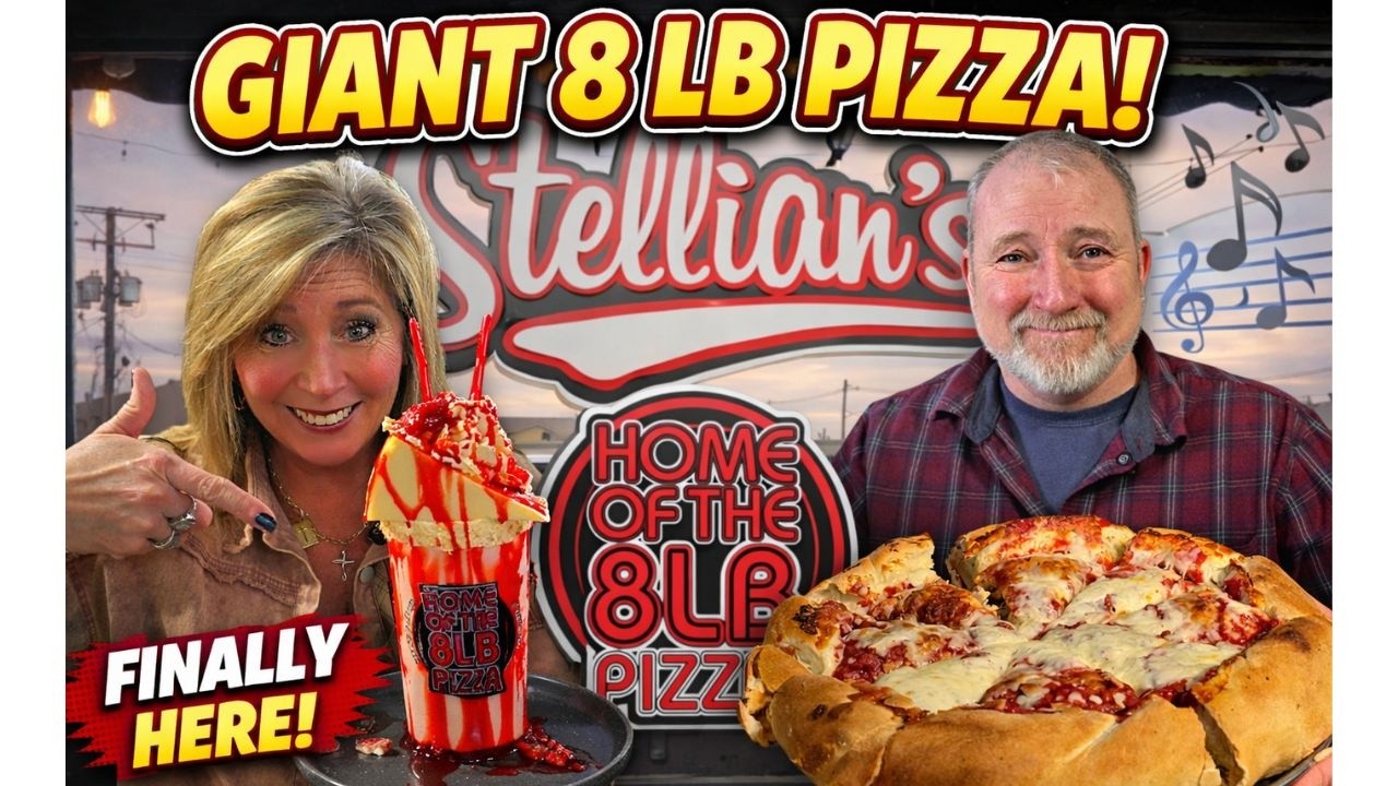 We Finally Tried Stellian's 8 LB Pizza 🍕 | Legendary Pizza in