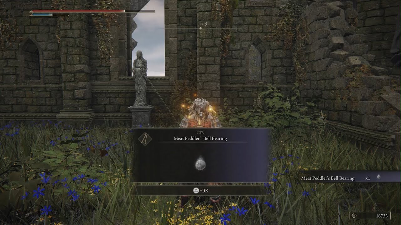 Elden Ring How to get Meat Peddler's Bell Bearing (Church of Vows