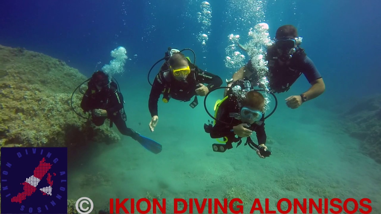 Ikion Diving Alonnisos.  Scuba Montage