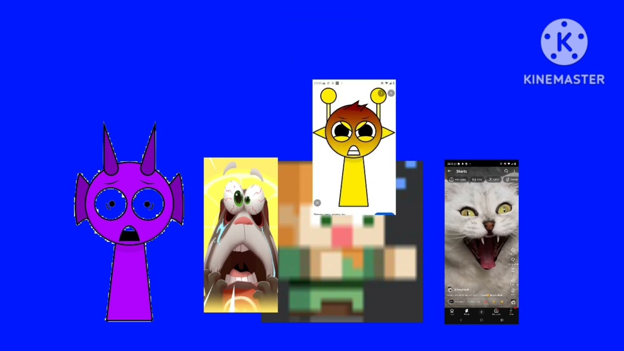 Pizza tower scream meme Sprunki tom Minecraft Scratch kinemaster add round 1