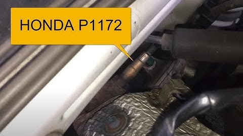 How to Fix Honda P1172 Code: Rear A/F Sensor Bank 1 Sensor 1 Circuit Out Of Range High