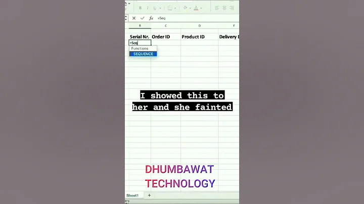 🔥How to use SEQUENCE FORMULA in Ms excel🔥 #shorts #msexcel #exceltricks #exceltips #excel #sequence