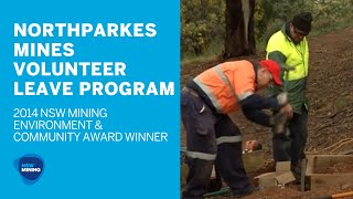 Northparkes Mines: Volunteer leave program [2014 NSW Mining Environment and Community Awards]