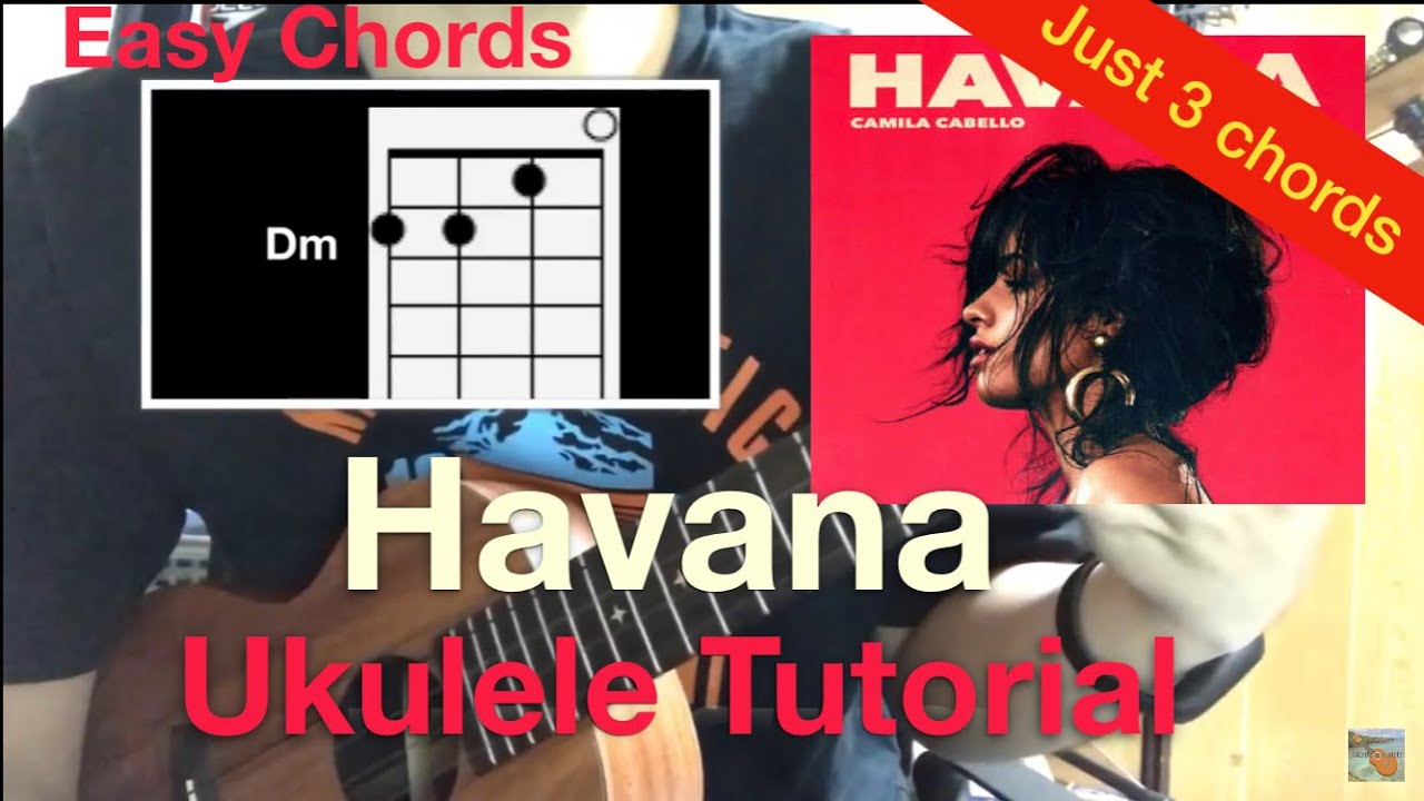 Lv.1(Easy chords) Havana Ukulele Chords tutorial (Walk off the earth