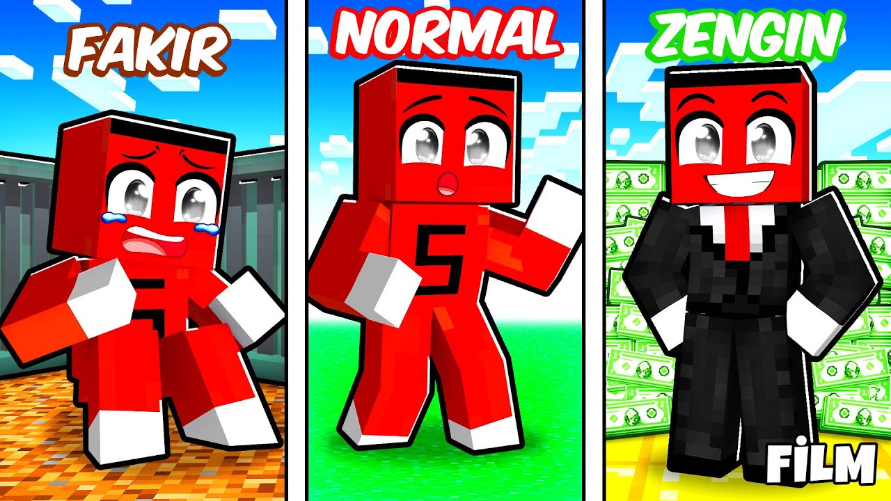 FAKİRDEN EN ZENGİNE SAMET PARLAK !! - Minecraft