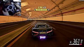 Hypercar Mastery: Bugatti Divo Steering Wheel Gameplay with PXN V9 in 4K FH5