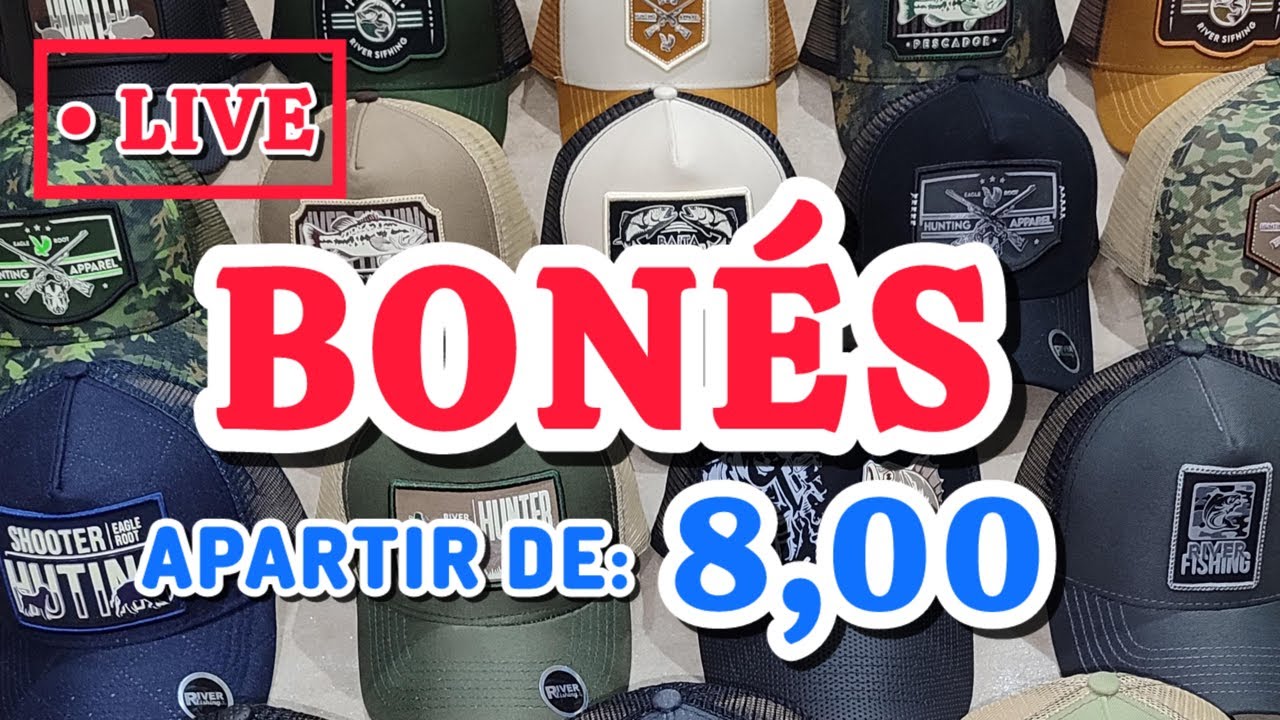 (AO VIVO) BONÉS + BARATOS DO BRÁS 