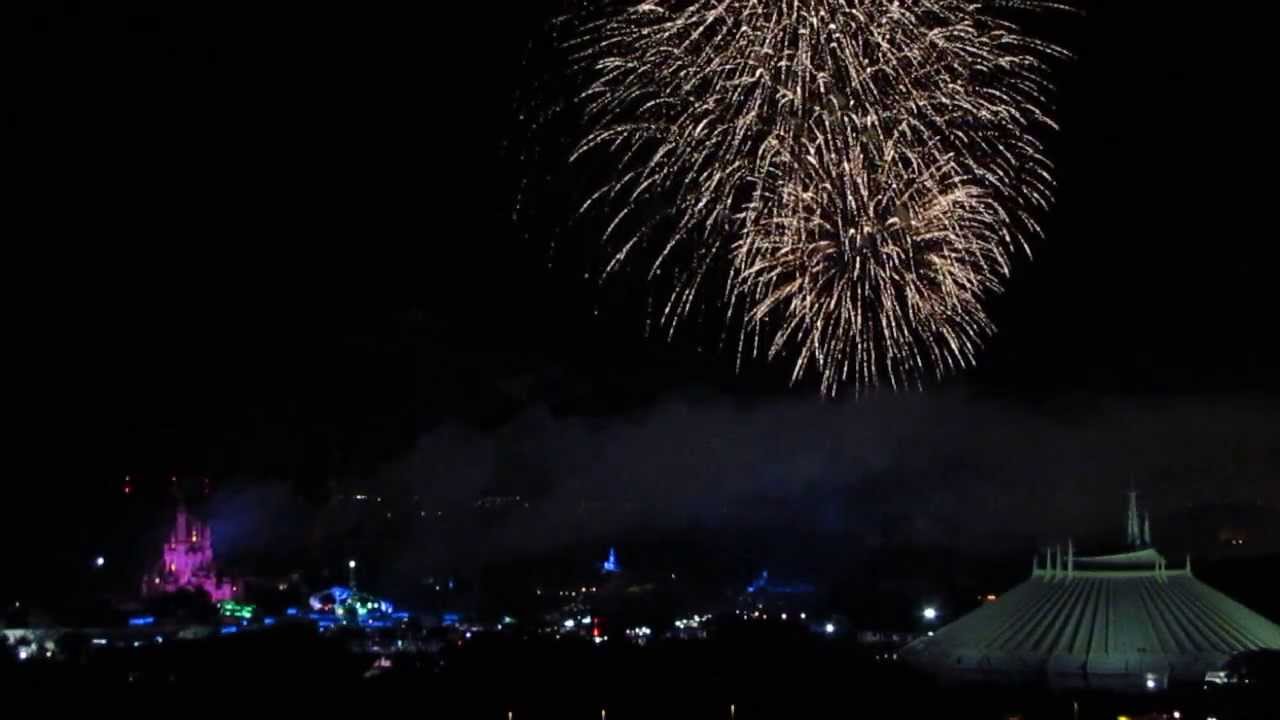 Wishes Fireworks from new Observation Deck at California Grill