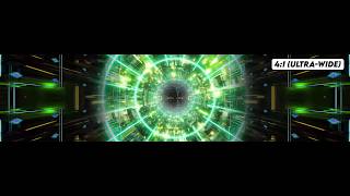 Green Neon Abstract Tunnel Loop | Infinite Light Vortex | Ultra Wide 4:1 | 6000×1500 1 Hour Loop