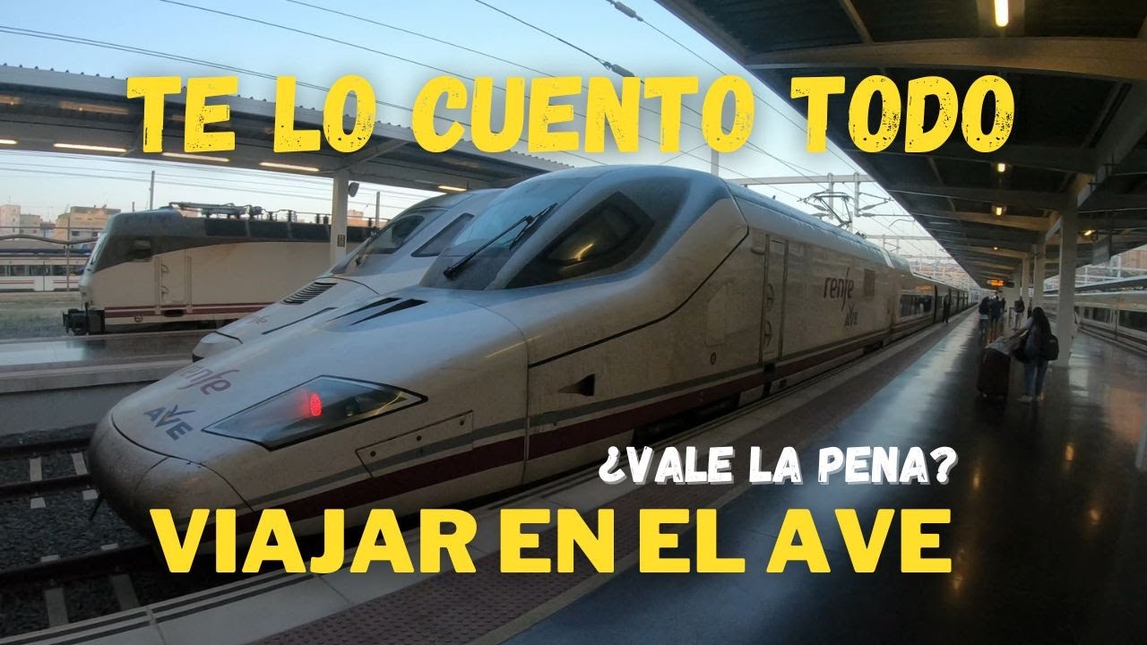 VIAJAR EN TREN EN ESPAÑA🤯🚄 Alcanzamos mas de 300KM/HR Review completo. NO ME ESPERABA ESA SORPRESA✈️