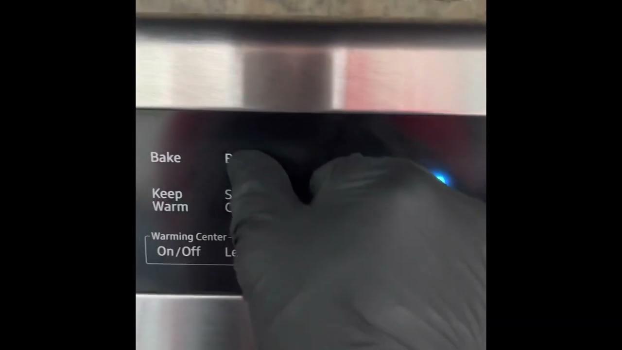 Samsung oven how to adjusted temperature YouTube