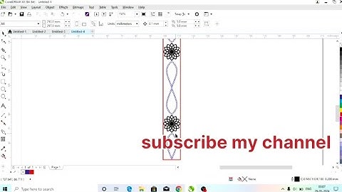How to make cnc Bangles Design  corel dreve