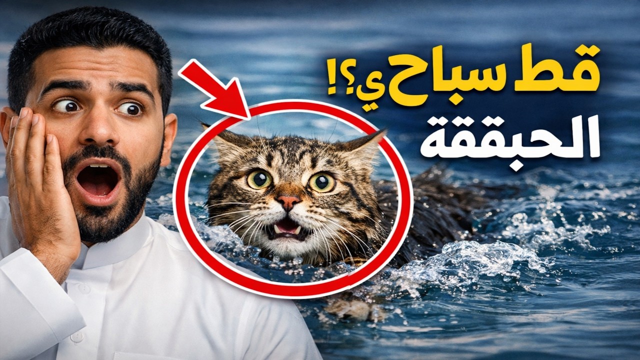 فضح أكبر كذبة عن القطط! 🙀 هل قطك سبّاح سري؟