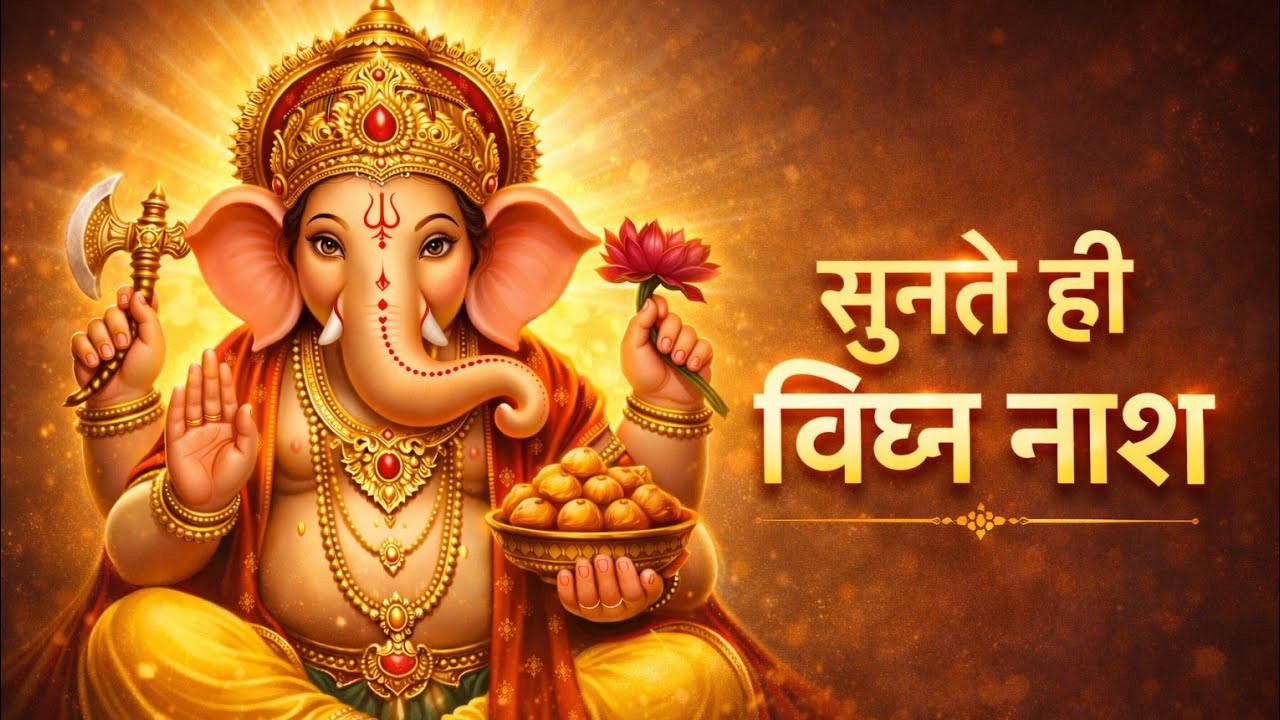  Ganpati Maha Stuti 🙏 ॐ श्रीं गं गणपतये नमः | Divine Blessings