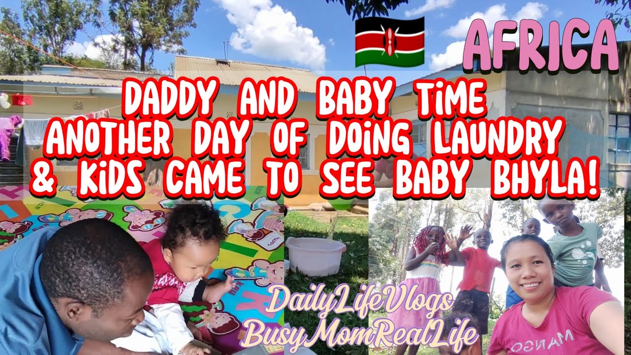Время папы и малыша | Ещё один день стирки, а дети пришли посмотреть на малышку Бхилу! #жизньвАфрике