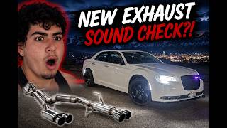 TOOK MY WHOLE EXHAUST OFF OF MY CHRYSLER 300!(LOUD)