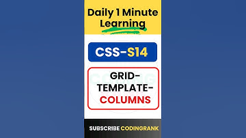 CSS Grid-Template-Columns #shorts #youtubeshorts #shortsvideo #codingrank #css #frontend #coding