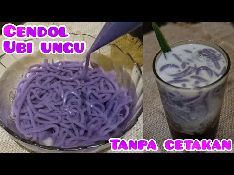 Resep Es Cendol Ubi Ungu