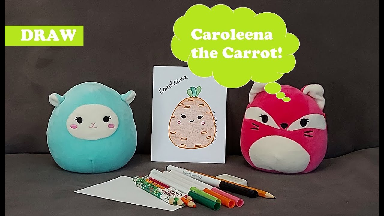 We LOVE Squishmallows Drawing Squishmallows with Luna Caroleena the