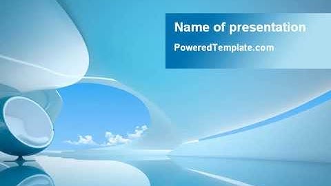 Futuristic Lounge PowerPoint Template by PoweredTemplate.com