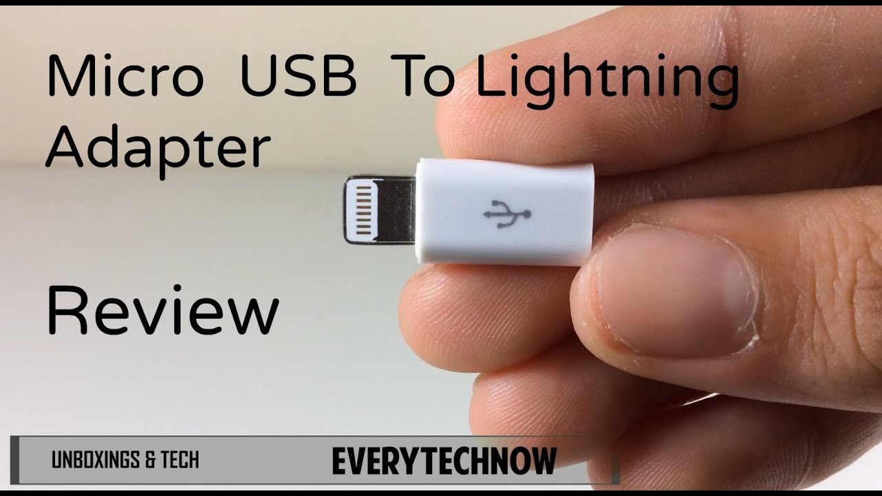 Apple Lightning To Micro USB + TEST - Charge IPad/IPod/IPhone With USB -