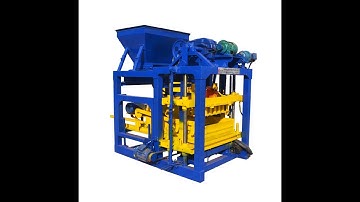 QTJ4-25 fulll automatic cement brick machine tested video