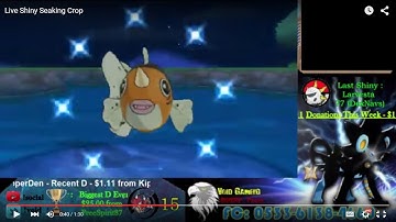 Live Shiny Seaking In Pokemon X After 15 Encounters via Chain Fishing