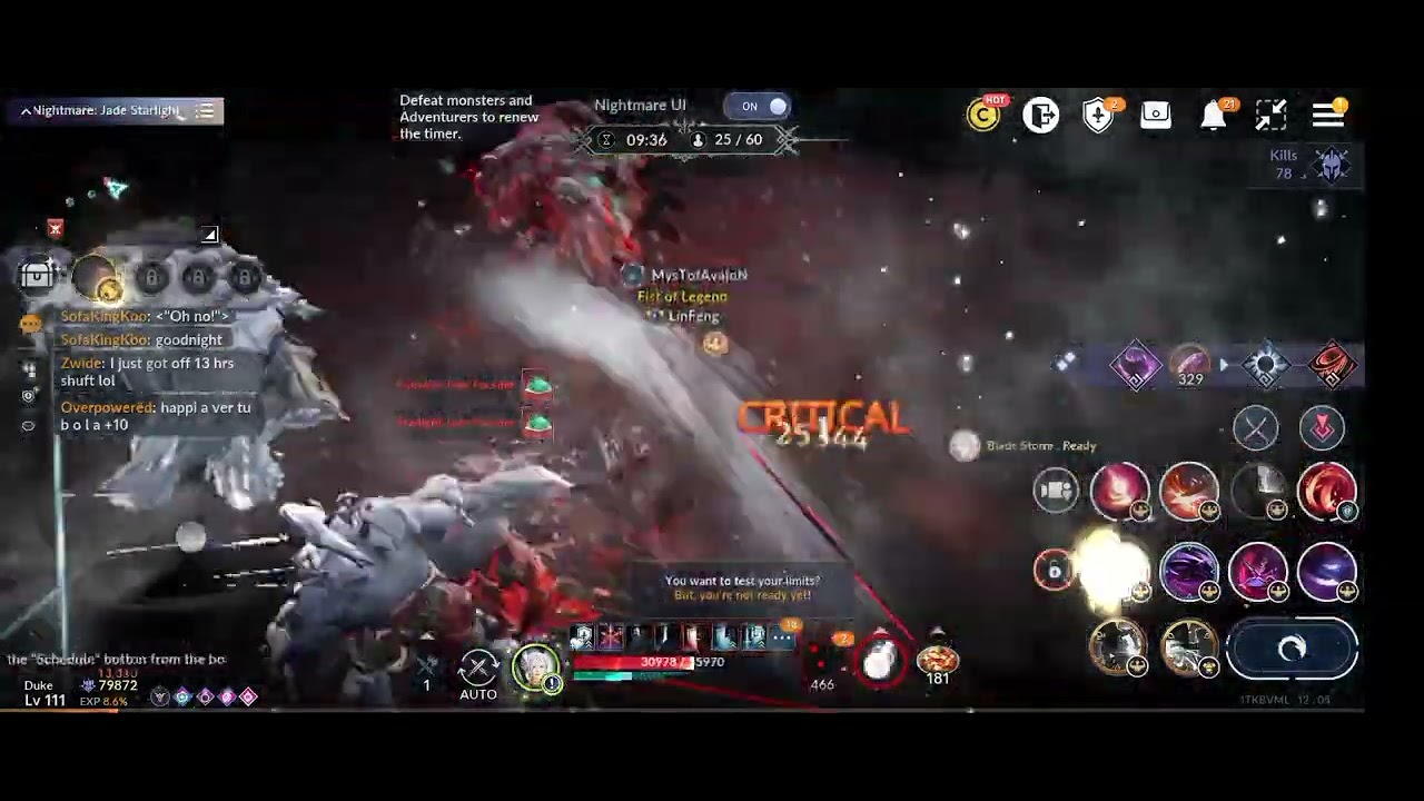 Black Desert Mobile - Nightmare Jade Starlight Battle - Sura