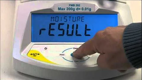 How to use the PMB Moisture Analyzer