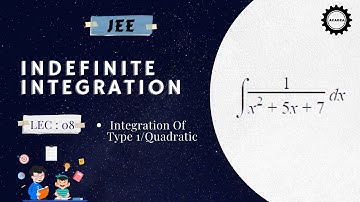MATH | Indefinite Integration | Integration Of Type 1/Quadratic | JEE