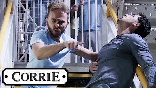 David Protects Josh From The Other Inmates Coronation Street