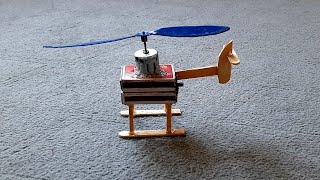 Homemade Matchstick Helicopter That Really Flies