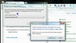 How to Change Language in Windows 7 for Non-Unicode Program