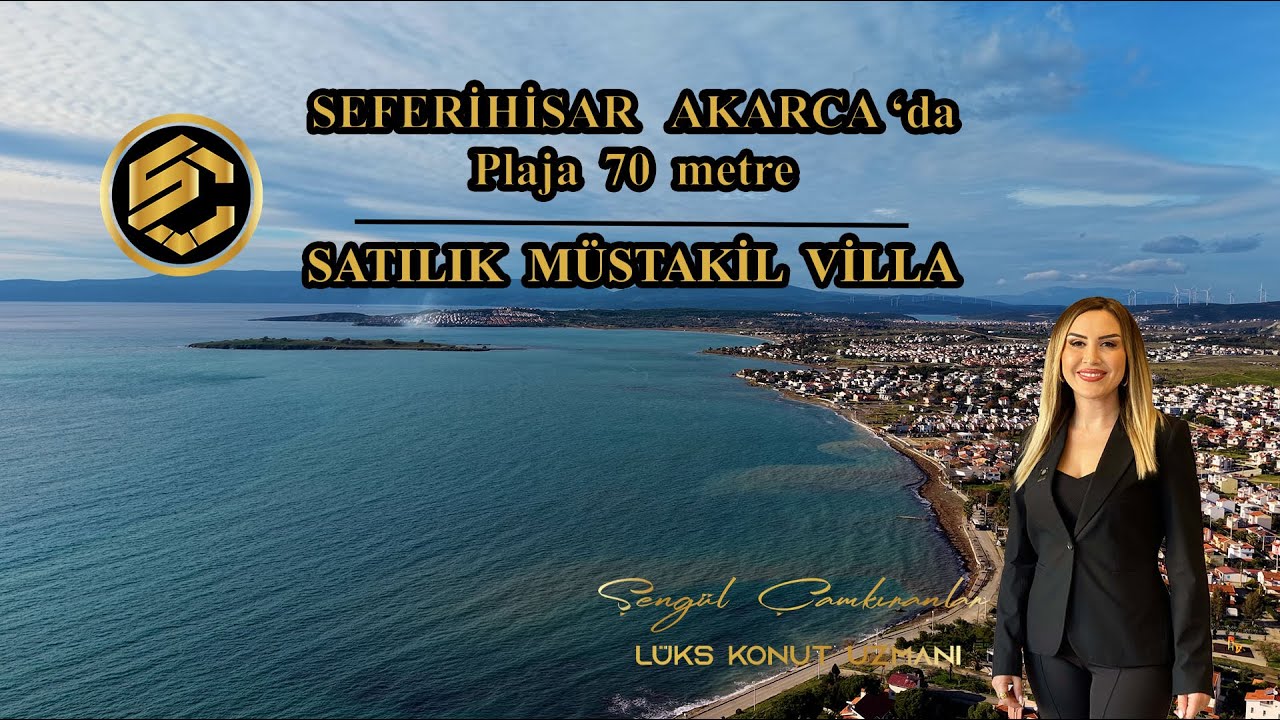 Seferihisar Akarca ‘da Plaja 70 metre Satılık Müstakil 3+1 Dubleks Villa