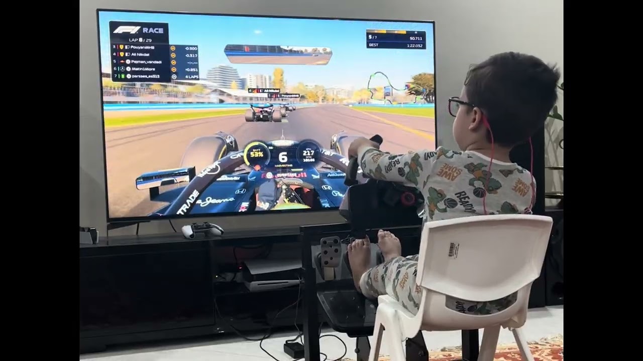 Samyar's first race with HM ViSion league drivers F1 2025