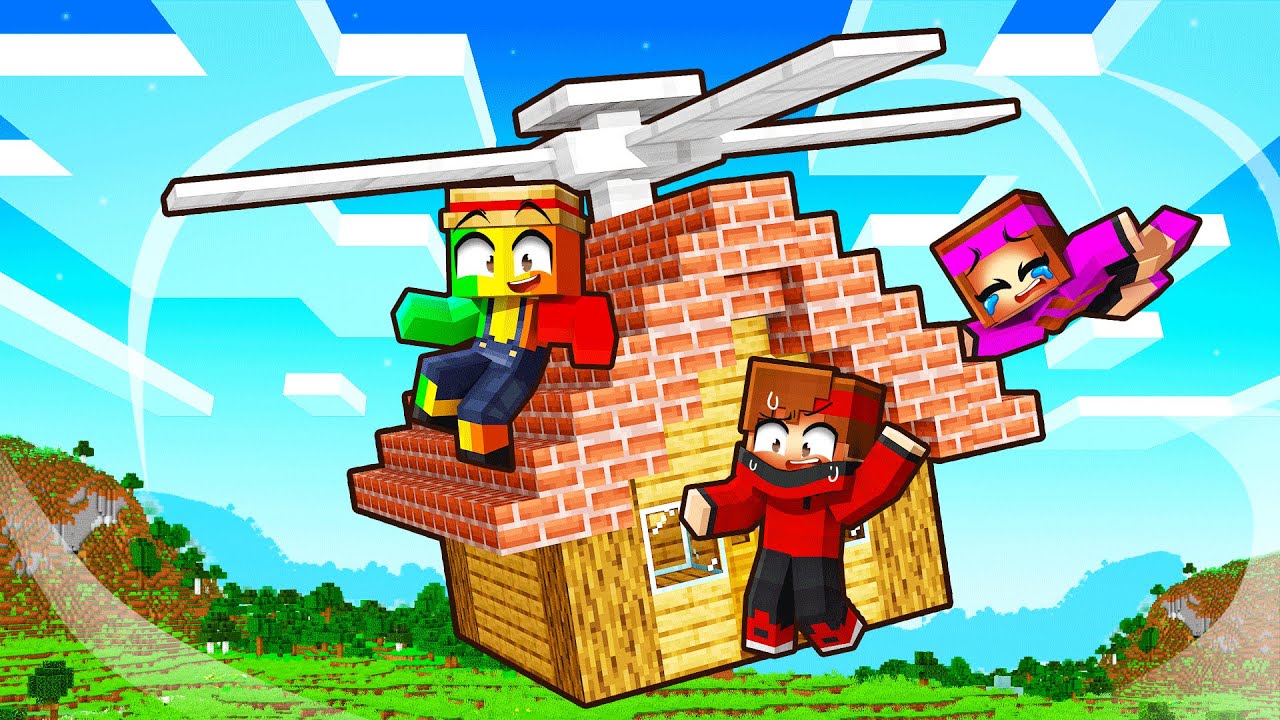 Avoir une MAISON VOLANTE sur Minecraft !