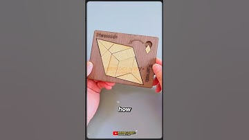 Can you fit a small rhombus perfectly into this frame #Puzzles #IQ #iqtest