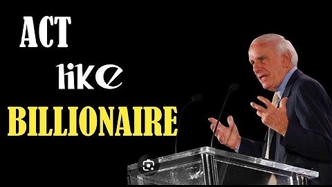 "Think Like Billionaires, Act Like Winners – Jim Rohn’s Billionaire Mindset"Mindset  Made Billions💰”