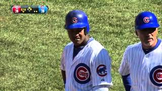 2012/09/22 Beltran's nice sliding catch