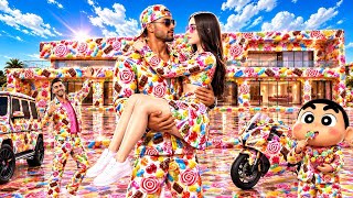 Jack and Shinchan Ko Mila Candy House 💥😱 Indian Theft Aura Simulator 🤩 Aryan Gamerz