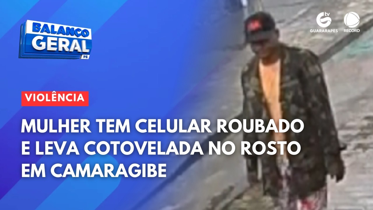Camaragibe: Mulher leva cotovelada no rosto de assaltante em plena luz do dia